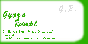 gyozo rumpl business card